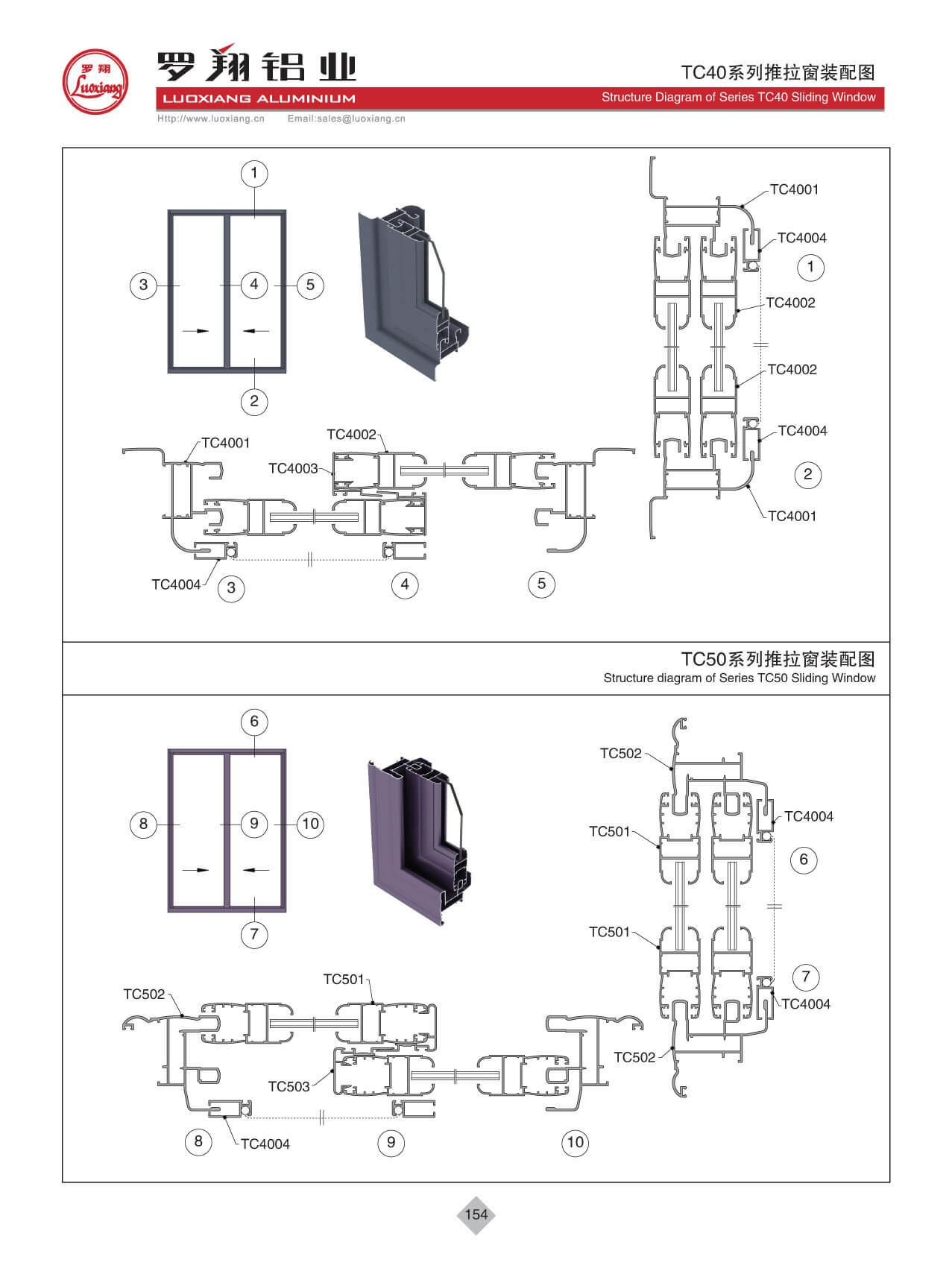 TC40、TC50系列推拉窗